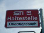 (133'479) - STI-Haltestelle - Oberdiessbach, Oberdiessbach - am 25. April 2011