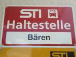 STI Thun/269943/133870---sti-haltestelle---schwarzenegg-baeren (133'870) - STI-Haltestelle - Schwarzenegg, Bren - am 28. Mai 2011