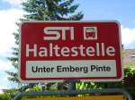 (133'879) - STI-Haltestelle - Steffisburg, Unter Emberg Pinte - am 28.