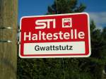 (134'628) - STI-Haltestelle - Gwatt, Gwattstutz - am 2.