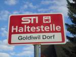 (136'762) - STI-Haltestelle - Goldiwil, Goldiwil Dorf - am 20.