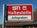 (136'789) - STI-Haltestelle - Aeschlen, Julisgraben - am 21.