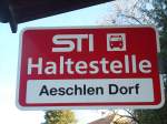 (136'790) - STI-Haltestelle - Aeschlen, Aeschlen Dorf - am 21.