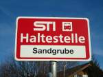 (136'851) - STI-Haltestelle - Amsoldingen, Sandgrube - am 22. November 2011