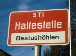 (137'050) - STI-Haltestelle - Sundlauenen, Beatushhlen - am 28.