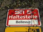 (137'053) - STI-Haltestelle - Gunten, Bellevue - am 28.