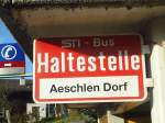 (137'058) - STI-Haltestelle - Aeschlen, Aeschlen Dorf - am 28.
