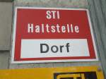 STI Thun/284752/137062---sti-haltestelle---steffisburg-dorf (137'062) - STI-Haltestelle - Steffisburg, Dorf - am 28. November 2011