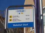 VBD Davos/474115/167780---vbd-haltestelle---davos-bahnhof (167'780) - VBD-Haltestelle - Davos, Bahnhof Dorf - am 19. Dezember 2015