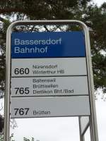 VBG Glatttal/450798/163435---vbg-haltestelle---bassersdorf-bahnhof (163'435) - VBG-Haltestelle - Bassersdorf, Bahnhof - am 15. August 2015