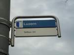 (131'438) - VBL-Haltestelle - Luzern, Bahnhof - am 8.