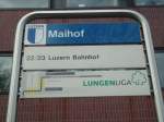 (131'471) - VBL-Haltestelle - Luzern, Maihof - am 8.