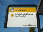 (136'155) - VBSH-Haltestelle - Neuhausen, Scheidegg - am 25. September 2011