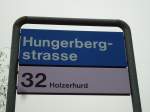 (143'781) - VBZ-Haltestelle - Zrich, Hungerbergstrasse - am 21. April 2013
