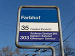 (176'916) - VBZ-Haltestelle - Zrich, Farbhof - am 6.