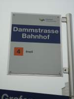 (138'013) - ZVB-Haltestelle - Zug, Dammstrasse Bahnhof - am 6.