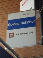 ZVB Zug/288203/139460---zvb-haltestelle---goldau-bahnhof (139'460) - ZVB-Haltestelle - Goldau, Bahnhof - am 11. Juni 2012