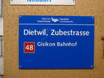 (205'237) - ZVB-Haltestelle - Dietwil, Zubestrasse - am 18.