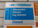 (205'242) - ZVB-Haltestelle - Untergeri, Zimmel - am 18.
