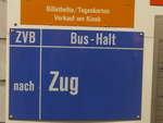 ZVB Zug/662315/205243---zvb-haltestelle---bus-halt-- (205'243) - ZVB-Haltestelle - Bus-Halt - am 18. Mai 2019 in Neuheim, ZDT