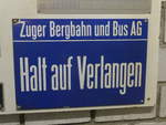 ZVB Zug/662319/205247---zvb-haltestelle---halt-auf (205'247) - ZVB-Haltestelle - Halt auf Verlangen - am 18. Mai 2019 in Neuheim, ZDT