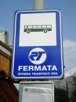 (130'705) - Bus-Haltestelle in Ventimiglia am 16.