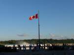 (152'869) - Die Kanada Fahne am 15. Juli 2014 in Clifton Hill, Niagara Falls