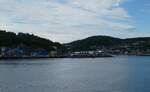 (288'522) - Der Hafen von Harstad am 15.