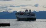 (288'511) - Motorschiff Havila Pollux am 15. Juni 2026 im Hafen von Harstad