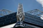 Fassade und Kuppelaufh�ngung des Planetariums Stuttgart.