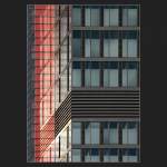 Hochhausfassade in Stuttgart-Vaihingen.