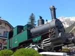Dampflokomotiven/496141/170356---cm-dampflokomotive---nr-8 (170'356) - CM-Dampflokomotive - Nr. 8 - am 5. Mai 2016 beim Bahnhof Chamonix Mer de Glace