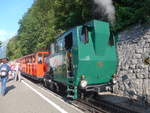 Dampflokomotiven/675527/209125---brb-dampflokomotive---nr-16 (209'125) - BRB-Dampflokomotive - Nr. 16 - am 31. August 2019 in Brienz 
