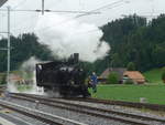 (217'975) - BSB-Dampflokomotive - Nr. 51 - am 14. Juni 2020 im Bahnhof Sumiswald-Grnen