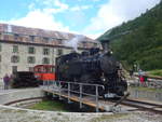 Dampflokomotiven/711908/219954---dfb-dampflokomotive---nr-9 (219'954) - DFB-Dampflokomotive - Nr. 9 - am 22. August 2020 in Gletsch