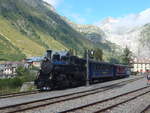 Dampflokomotiven/711910/219956---dfb-dampflokomotive---nr-9 (219'956) - DFB-Dampflokomotive - Nr. 9 - am 22. August 2020 in Gletsch