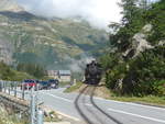 Dampflokomotiven/712028/219970---dfb-dampflokomotive---nr-9 (219'970) - DFB-Dampflokomotive - Nr. 9 - am 22. August 2020 in Gletsch
