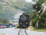 Dampflokomotiven/712029/219971---dfb-dampflokomotive---nr-9 (219'971) - DFB-Dampflokomotive - Nr. 9 - am 22. August 2020 in Gletsch