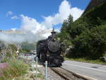 Dampflokomotiven/712030/219972---dfb-dampflokomotive---nr-9 (219'972) - DFB-Dampflokomotive - Nr. 9 - am 22. August 2020 in Gletsch