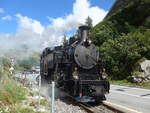 Dampflokomotiven/712031/219973---dfb-dampflokomotive---nr-9 (219'973) - DFB-Dampflokomotive - Nr. 9 - am 22. August 2020 in Gletsch