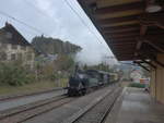 (221'962) - DVZO-Dampflokomotive - Nr. 2 - am 18. Oktober 2020 im Bahnhof Bretswil