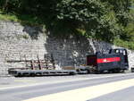 (265'978) - BRB-Diesellokomotive - Nr. 9 - am 19. August 2024 beim Bahnhof Brienz