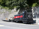 (265'980) - BRB-Diesellokomotive - Nr. 9 - am 19. August 2024 beim Bahnhof Brienz