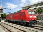 Elektrische Lokomotiven/269000/133506---db-lok---nr-185102-1 (133'506) - DB-Lok - Nr. 185'102-1 - am 30. April 2011 im Bahnhof Spiez