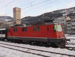 (187'272) - SBB-Lokomotive - Nr. 11'199 - am 23. Dezember 2017 im Bahnhof Sion