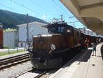 Elektrische Lokomotiven/707552/218892---rhb-lokomotive---nr-414 (218'892) - RhB-Lokomotive - Nr. 414 - am 20. Juli 2020 im Bahnhof Davos Dorf