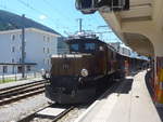 Elektrische Lokomotiven/707553/218893---rhb-lokomotive---nr-414 (218'893) - RhB-Lokomotive - Nr. 414 - am 20. Juli 2020 im Bahnhof Davos Dorf