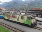 (225'261) - MOB-Lokomotive - Nr. 6006 - am 27. April 2021 im Bahnhof Zweisimmen