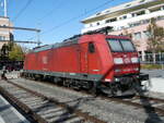 Elektrische Lokomotiven/793524/241508---db-lokomotive---nr-185088-2 (241'508) - DB-Lokomotive - Nr. 185'088-2 - am 18. Oktober 2022 im Bahnhof Spiez