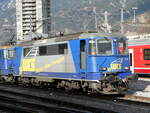 (246'541) - WRS-Lokomotive - Nr. 504 - am 24. Februar 2023 im Bahnhof Landquart